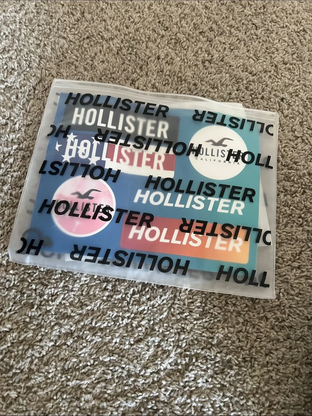 Hollister Blue & Teal Sticker Sheet - Hollister Brand